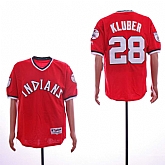 Reds 28 Corey Kluber Red Throwback Jersey Sguo
